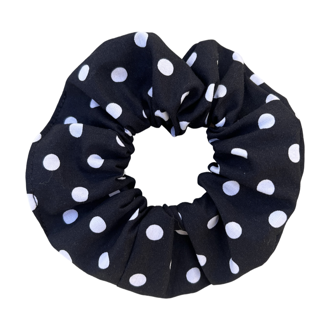 Scrunchy Polka black M
