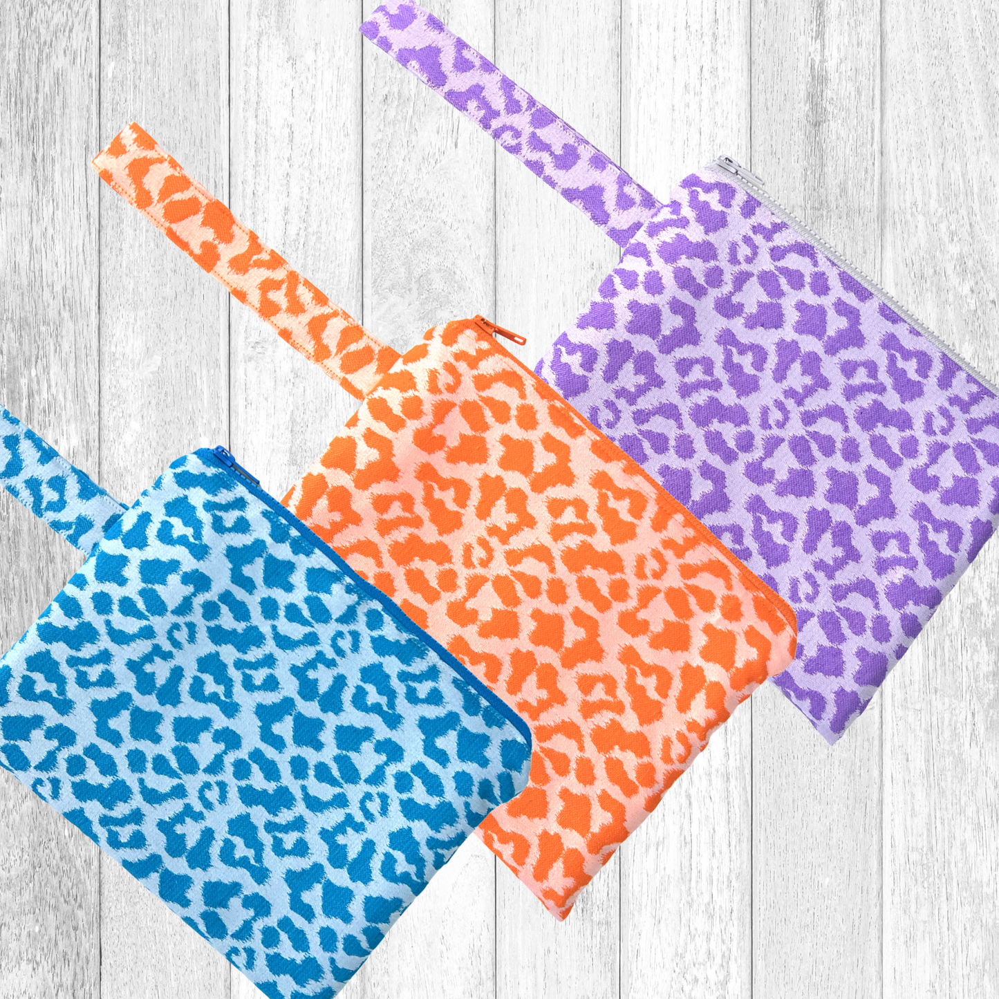 Τσαντάκι χειρός Leopard Blue L