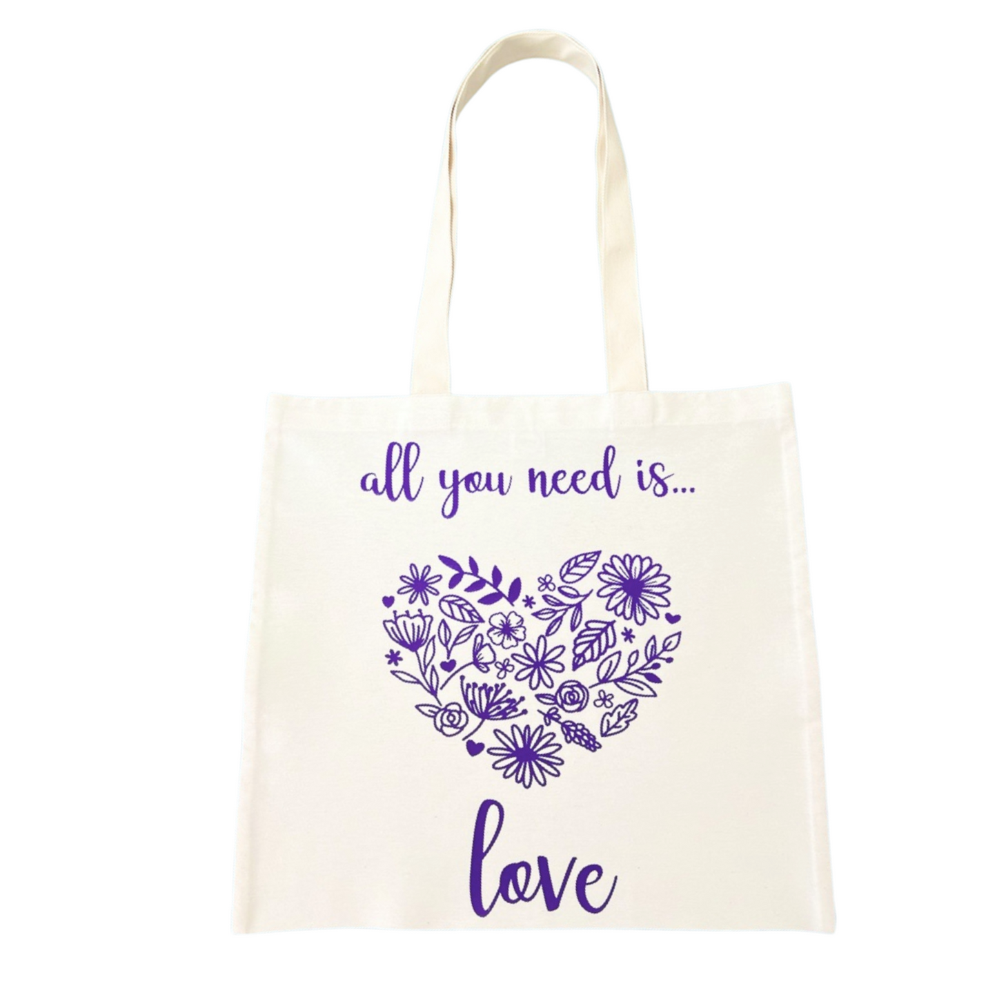 Τσάντα αγορών πάνινη vinyl love