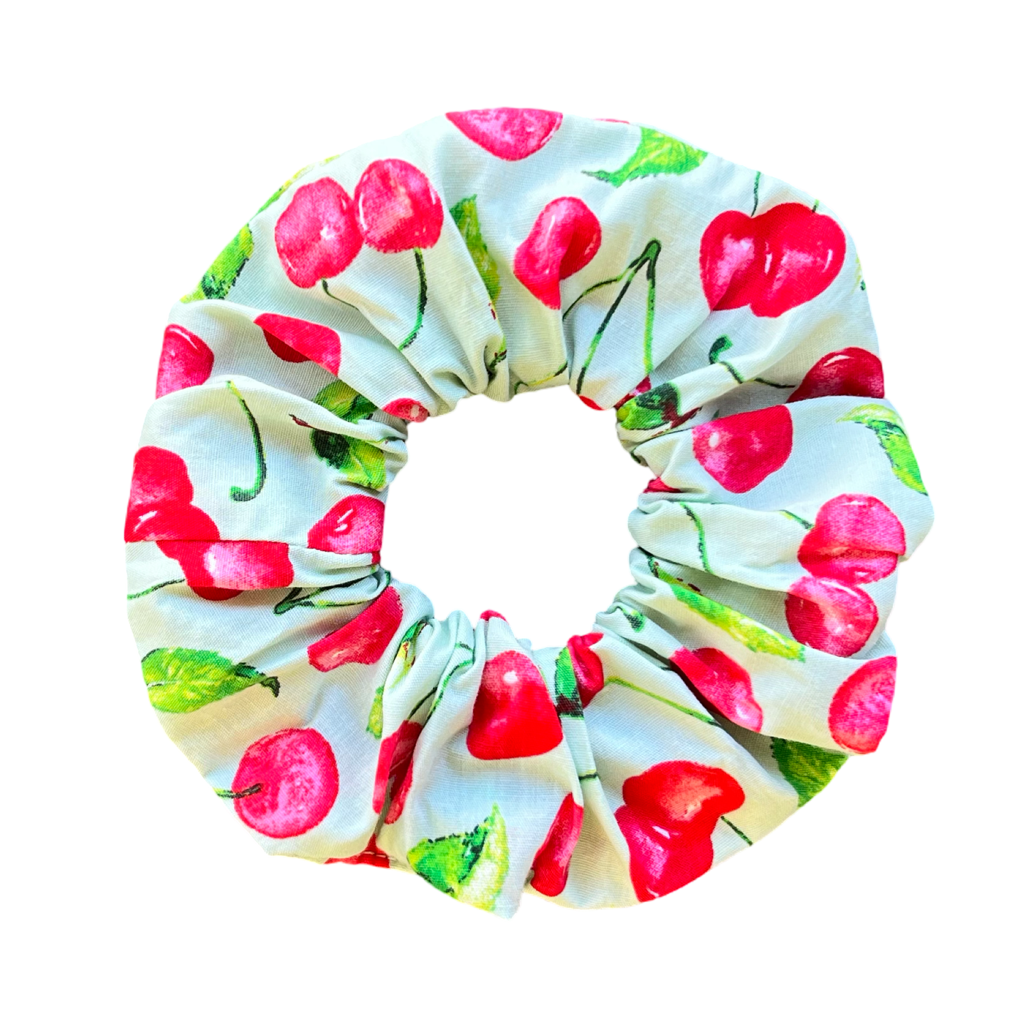 Scrunchy Cherries aqua M