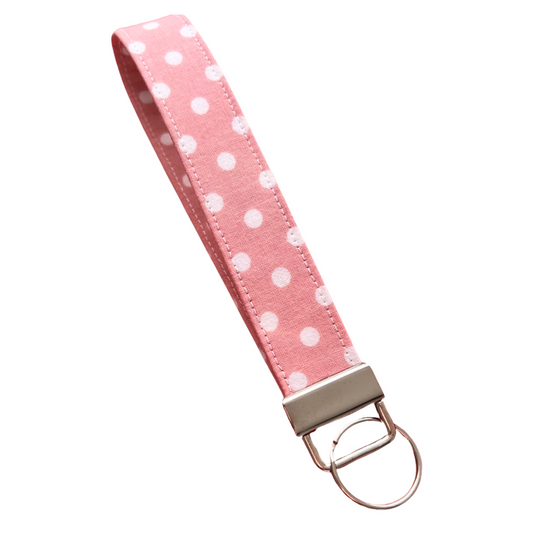 Μπρελόκ καρπού Polka pink