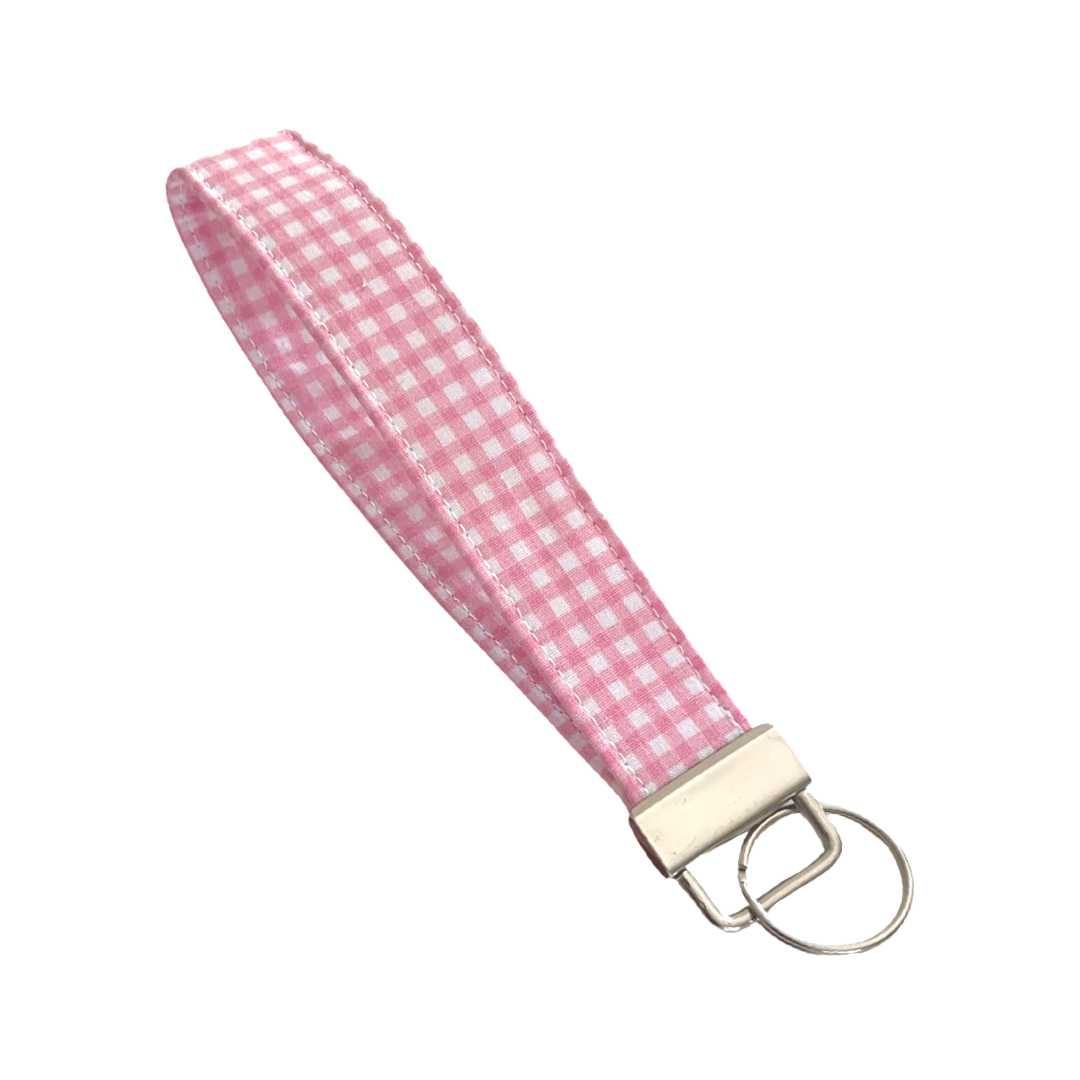 Μπρελόκ καρπού Plaid pink